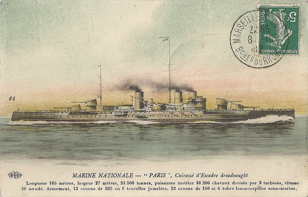 Cuirasse d escadre PARIS 1912